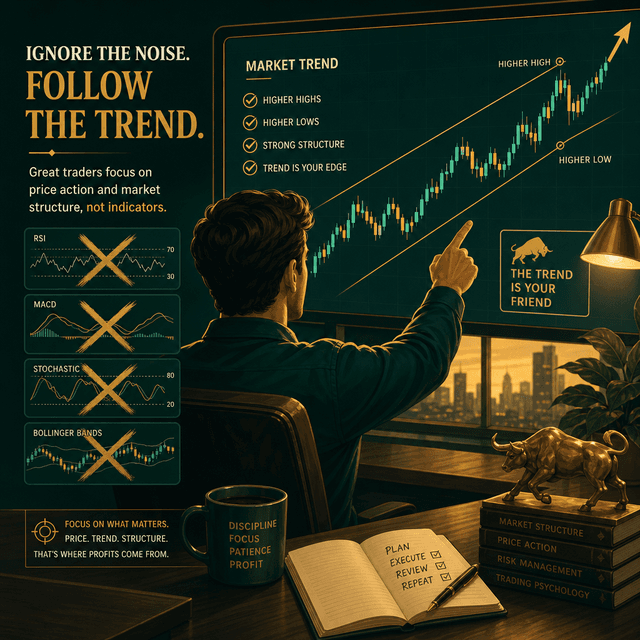 Chart: Why Does Fahad Avoid Using Indicators?